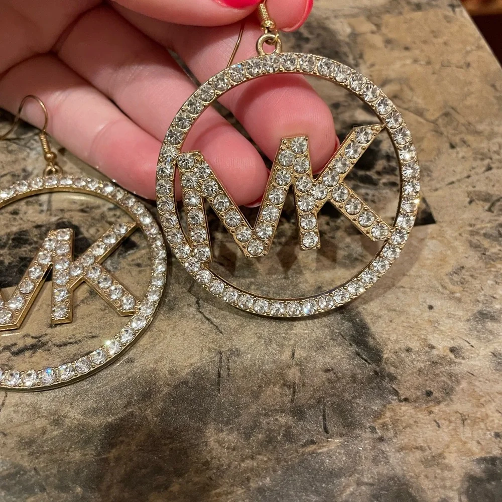 Michael Kors Bling Logo Earrings - Picture 4 of 7